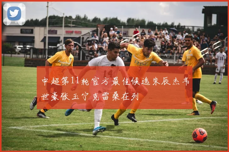 中超第11轮官方最佳候选朱辰杰韦世豪张玉宁克雷桑在列